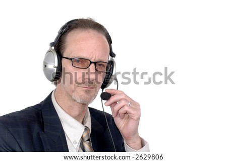 Workaholic, businessman, boss working on  laptop, making internet conference call. Business, corporate concept.