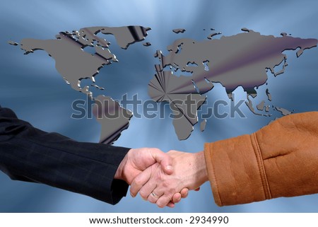 Handshake, business deal. Communication, commerce, corporate concept.