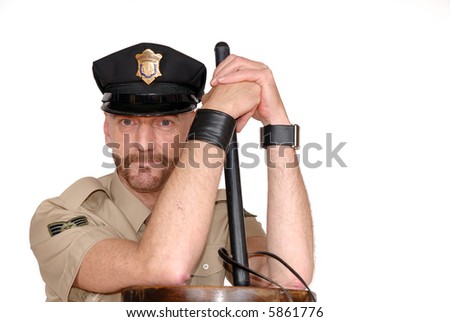 bearded cop