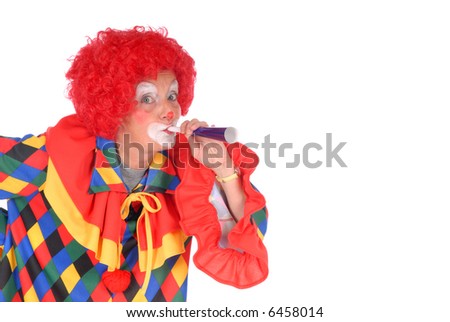 stock-photo-colorful-dressed-female-holiday-clown-blowing-toy-horn-blower-happy-joyful-expression-on-face-6458014.jpg