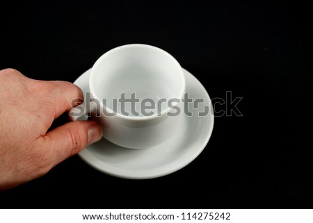 Stock pictures of coffee cups stacked for storage and usage