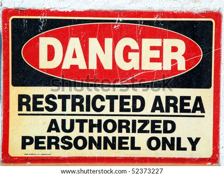 stock pictures of plaques with warnings and prohibitions