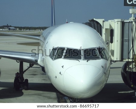 picture of an airplane in tarmac