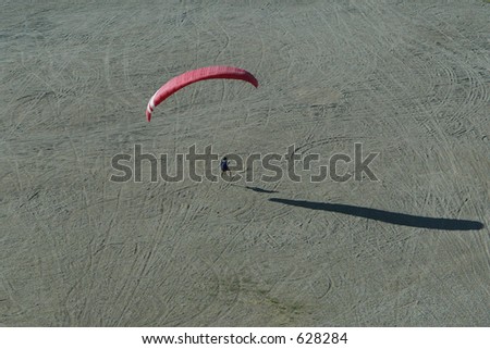 landing the paraglider on the moon