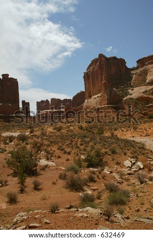high desert red rocks