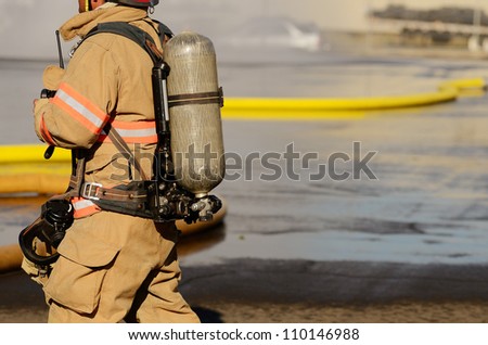 Firefighters on using large volume appliance water delivery