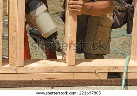 Framing Contractor building in a window or door opening in outside bearing wood stud wall