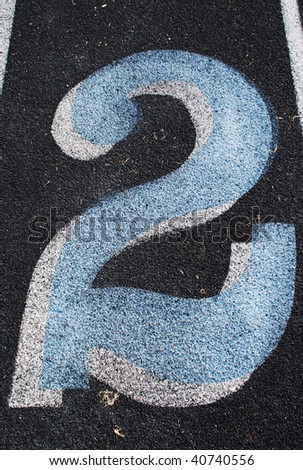 These numbers were found on the Grants Pass High School track in Grants Pass OR