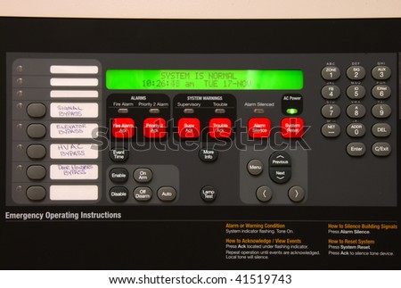 Supervisory Fire Alarm panel at the new public safety building in Roseburg Oregon