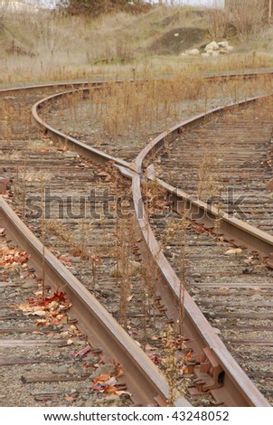 A side line track in the Roseburg Oregon rail yard