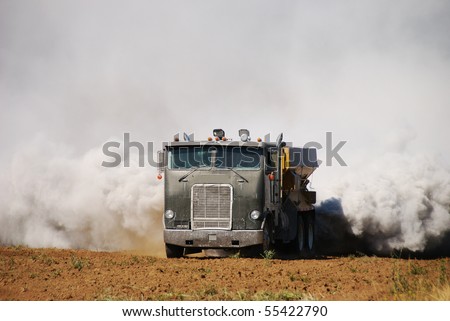 Agricultural lime being spread on a newly created field in the Garden Valley area of Roseburg Oregon.  This operation caused a smoke scare fire response by local fire departments.