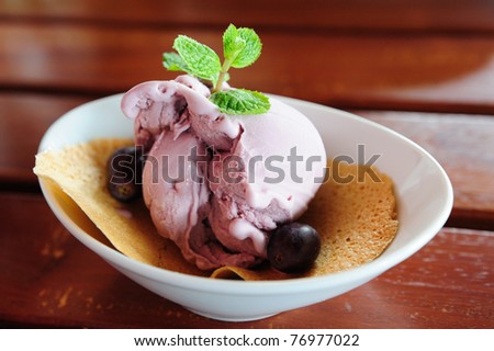 Ice Cream - Grape Flavor