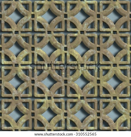 Old copper grates seamless background
