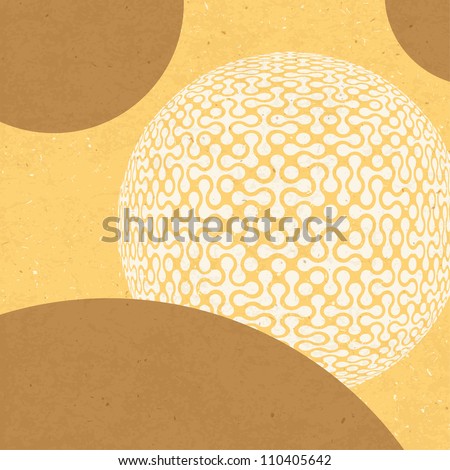 Retro abstract background with space for text. Raster version, vector file available in portfolio.