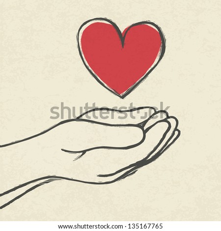 Heart in hands Heart in hands