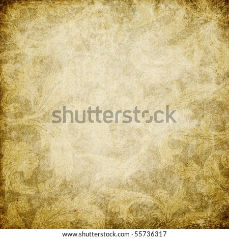 Grunge vintage decorated background with space for text. Useful as background for design works.