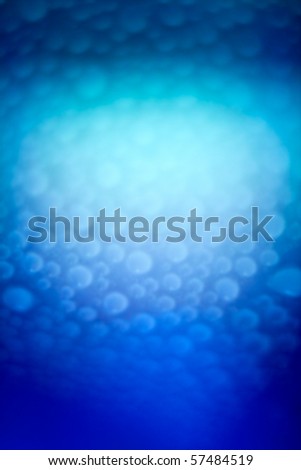 Magic water bubbles (abstract blurry background) with place for text. Photography, soft focus, brightly lit.