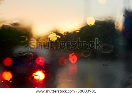 Angels Gif Sig Stock-photo-rain-drops-with-bokeh-effect-in-provincial-town-at-sunset-58003981