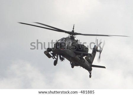 US Army Apache helicopter