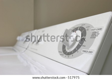 Controls of a washer and dryer