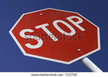Stop Sign altered to read \