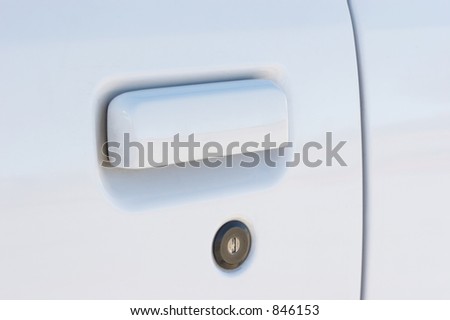 Car door lock and handle