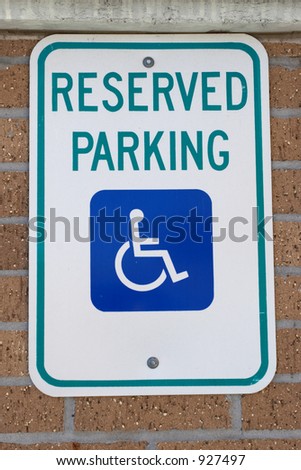 Parking spots reserved for those with disabilities
