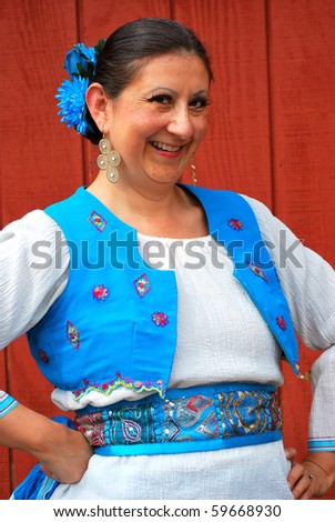 Expressions of a mexican dancer.