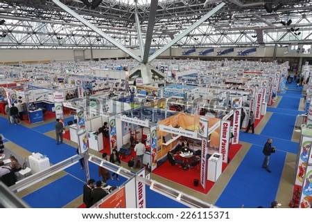 MOSCOW-AUGUST 26:The view from the heights to the International Exhibition Automechnika on August 26, 2013 in Moscow