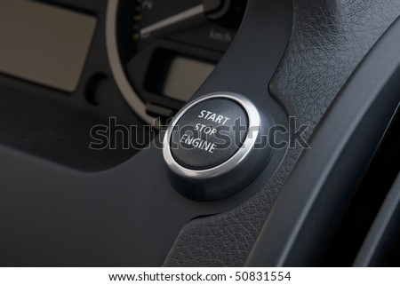  Starter Engine on Start Stop Engine Button In Car Stock Photo 50831554   Shutterstock