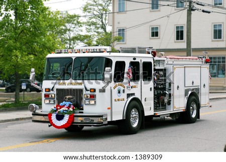 White Fire Engine