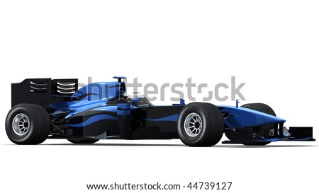 Formula  Auto Racing News on Formula One Race Car On White Background   High Quality 3d Rendering