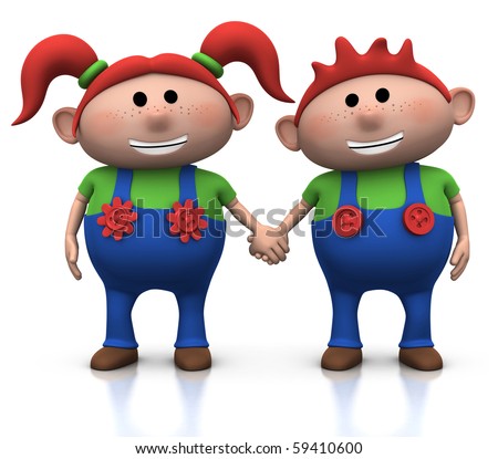 two people holding hands cartoon. Two People Holding Hands