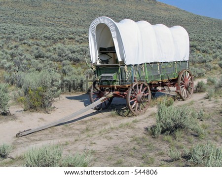 Covered Wagon on Oregon Trail