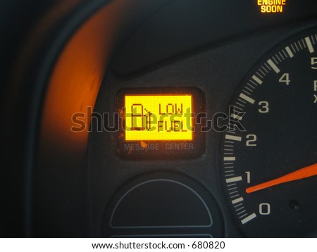Dashboard Low Fuel
