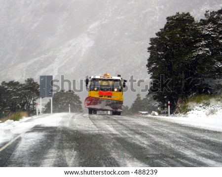 Snow Plow, Milford, South Island, New Zealand.