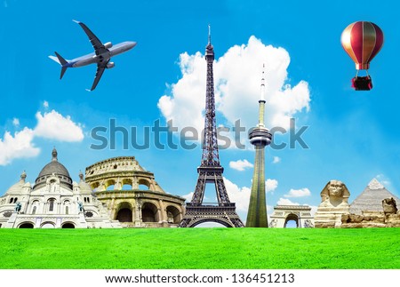 Travel the world conceptual image