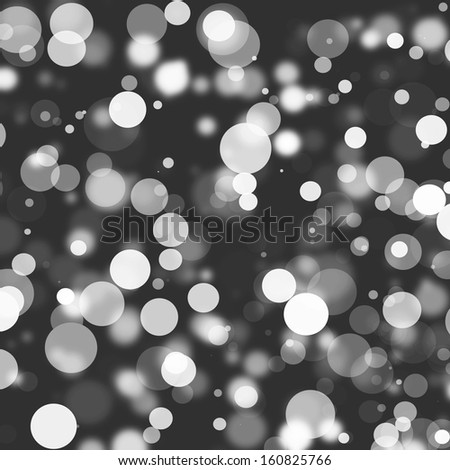 Abstract black and white bokeh background