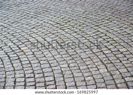 Texture of cobblestone road