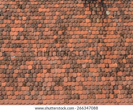 New roof tiles background