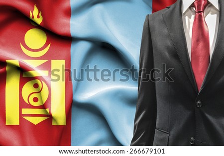 Man in suit from Mongolia