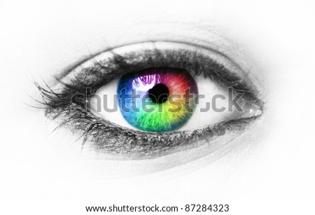 colorful eyeball