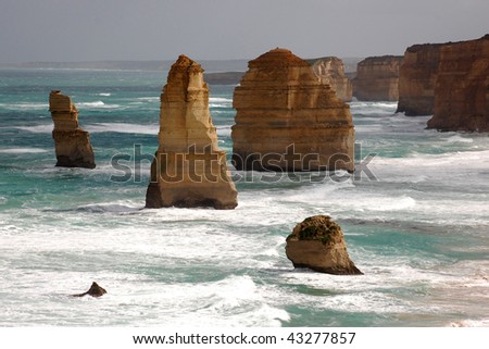 Beautiful ocean lookout on the Twelve Apostles the Great ocean road in Victoria