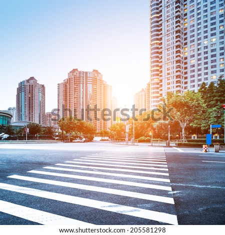 the scene of the century avenue in shanghai China the scene of the century avenue in shanghai China