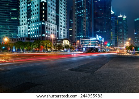 the road in the city
