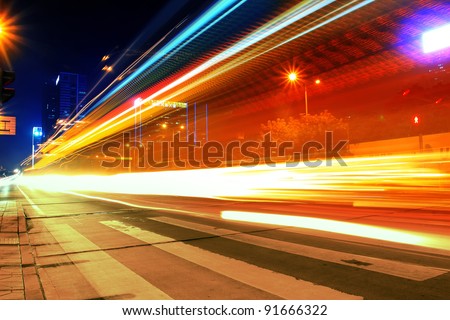 Night motion on urban streets