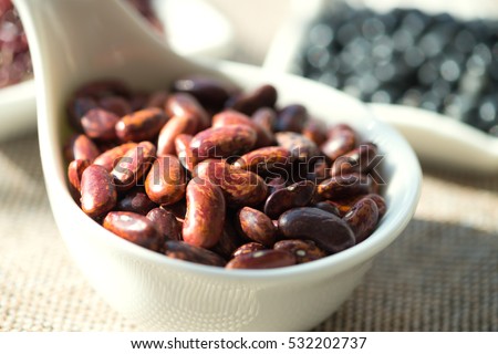 beans as a healthy nutrition high fiber food concept as a healthy cooking natural food ingredient