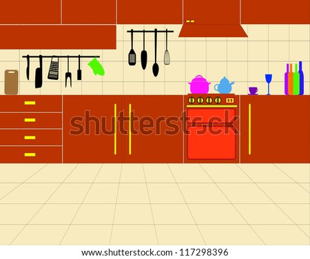 Simple Kitchen Drawing vector simple kitchen design - 117298396 : shutterstock Simple Kitchen Drawing vector simple kitchen design - 117298396 : shutterstock