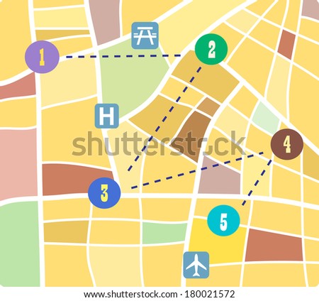 Abstract vector map