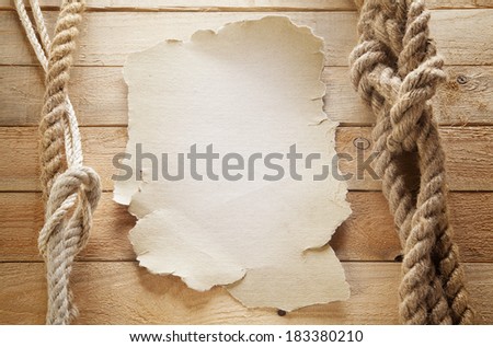 Paper on board a ship